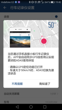 Xiaomi-Yi-Dashboard-Camera-Aplikace-ADAS
