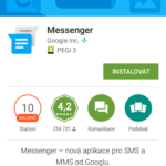 Hangouts 7.0 nabízí aplikaci Google Messenger
