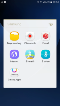 Samsung Galaxy S7 aplikace samsungu