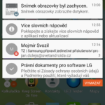 LG G Flex 2 – prostředí systému, notifikační lišta (2)