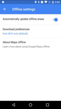 Mapy Google 9-22 – automatické stahování chybí