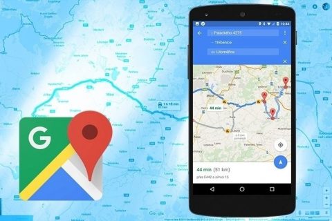 Mapy Google – více cílů v aplikaci – náhleďák