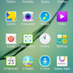 Samsun Galaxy S6 Edge –  menu aplikací)