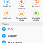 Samsun Galaxy S6 Edge –  menu nastavení