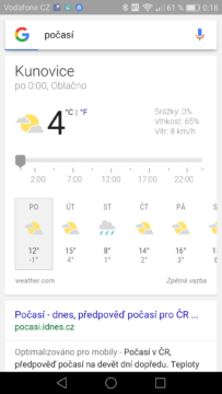 google play počasí