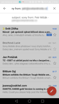Gmail Android – tipy a triky 4