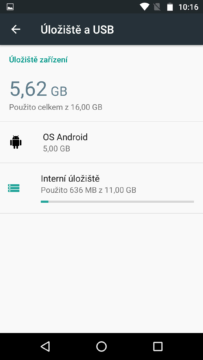 Moto X Play – úložiště