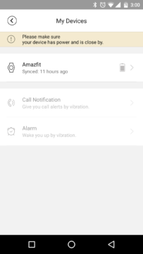 Xiaomi AmazFit – aplikace3