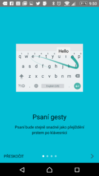 Klávesnice Google umí psaní gesty