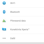 Sony Xperia M4 Aqua – menu nastavení