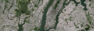 New York: staré satelitní snímky