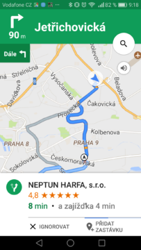 Google Mapy – trik, vyhledávaní okolo trasy 3