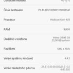 Honor 6 Plus – verze systému Android (1)
