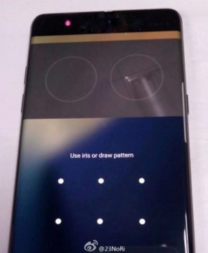 Telefon Samsung Galaxy Note – iris scanner