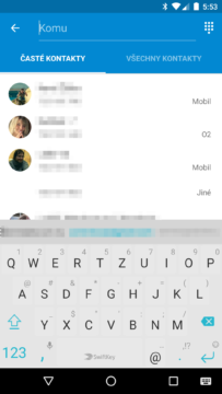 Google Messenger 1.9 - nová zpráva