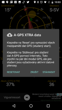 Správa dat A-GPS