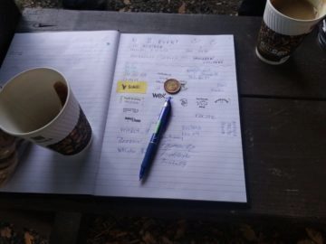 Zápisník a káva