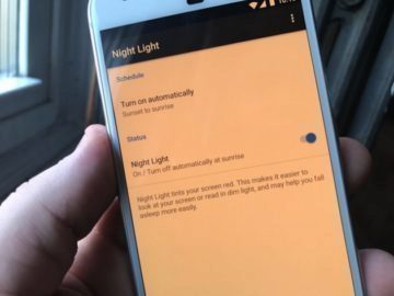 Novinky Androidu 7.1, které Nexusy nedostanou: funkce Night Light