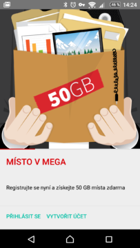 MEGA nabízí 50 GB prostoru