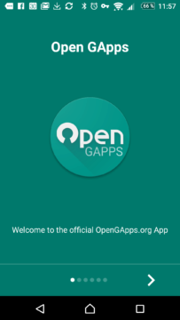 Aplikace Open GApps