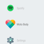 Motorola Moto 360 (2015) – systém Android Wear, menu 3