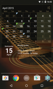 Calendar Widget: Month+Agenda