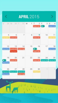Month: Widget Kalendáře