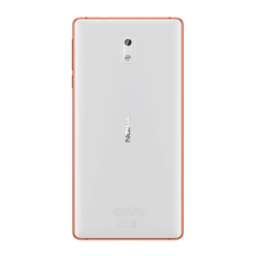 Nokia 3 Copper White back