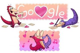 Valentýn Google Doodle