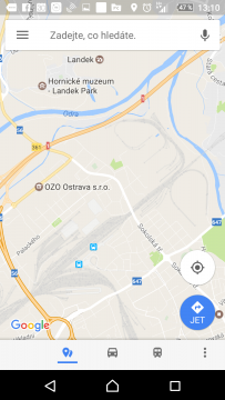 Otevřete Mapy Google