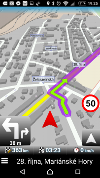 MapFactor: GPS Navigation Čtvrtá nejlepší navigace pro Android