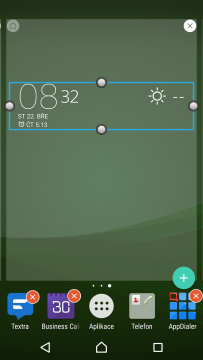 Nový widget Xperia Weather