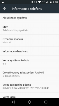 Lenovo Moto M info o telefonu
