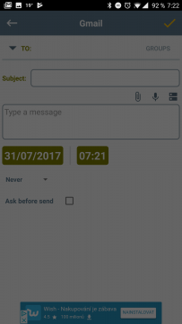 Automaticky posílat SMS