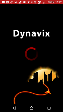 Úvodní obrazovka Dynavix