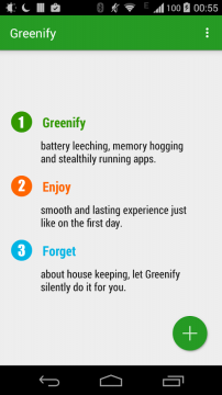 Aplikace Greenify