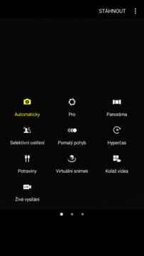 Samsung Galaxy Note7 – system Android, aplikace fotoaparatu 3