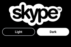 skype tmavy motiv