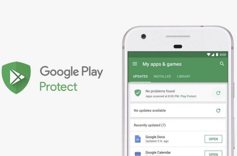 zabezpeceni google play skenovani aplikaci