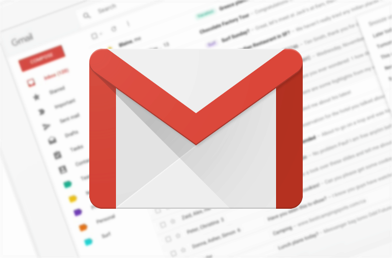gmail na webu material design