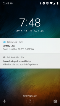 Telefon Xiaomi MI A1-system- lockscreen