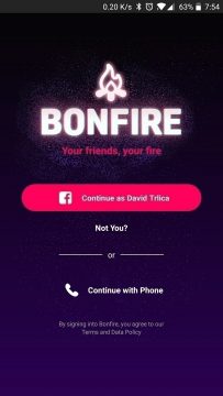 Bonfire Facebook videohovory aplikace (1)