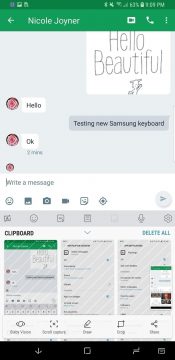 Samsung klavesnice aktualizace Android 8 Oreo (1)