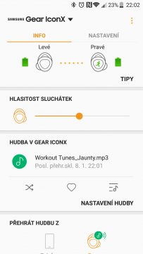 Samsung Gear IconX (2018) app 1