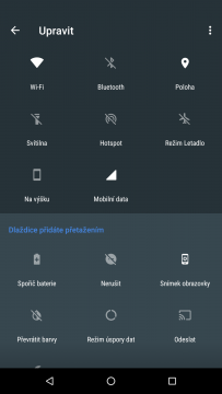 Nokia 6.1 přepínače nastavení