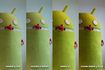 Fototest levných telefonů Honor 9 Lite vs Huawei P Smart vs Nokia 6.1 vs Xiaomi Redmi 5 Plus - android maskot