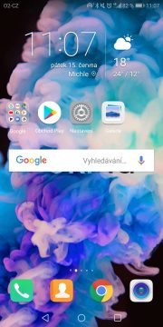 Recenze-Honor View 10-Android 8-domovska obrazovka