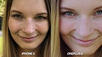 selfie kamera test oneplus 6 vs iphone X
