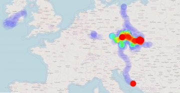 teplotni mapa evropa
