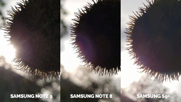 fotografie proti slunci detail note 9 vs note 8 vs galaxy s9